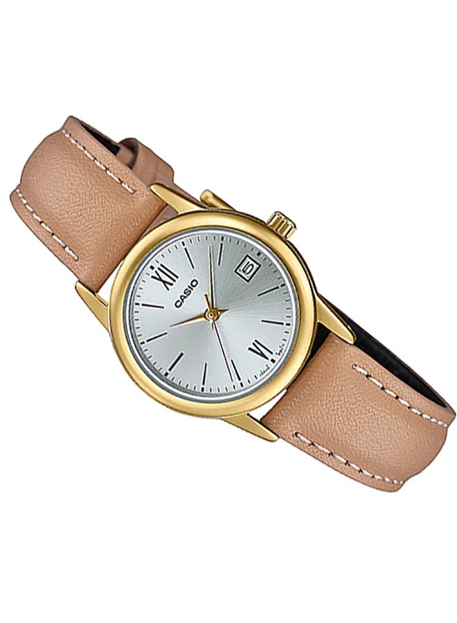 كاسيو ساعة يد نسائية LTP-V002GL-7B3UDF باللون البني للنساء - Image 2