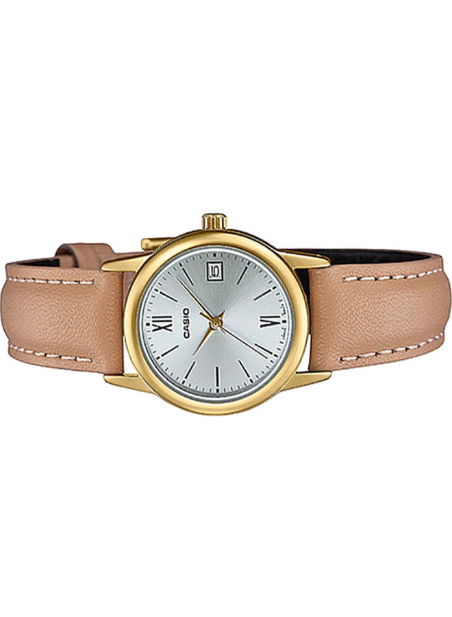 كاسيو ساعة يد نسائية LTP-V002GL-7B3UDF باللون البني للنساء - Image 4