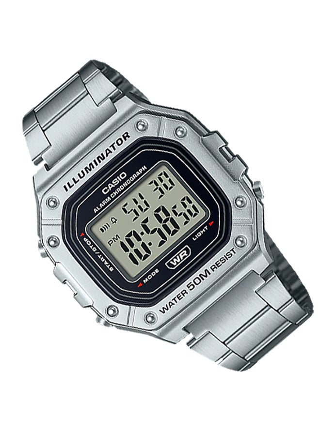 CASIO Men's Wrist Watch W-218HD-1AVDF - 44 mm - Silver - Image 2