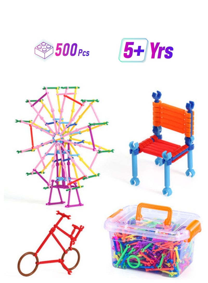 مجموعة مكعبات بناء موصل مكونة من 500 قطعة BMI128 500 أكبر من 5 سنوات - Image 1