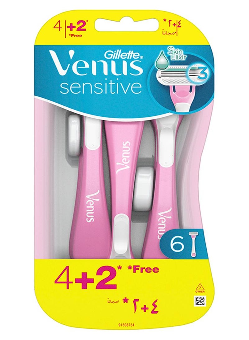 Venus Sensitive Disposable Razor 6 Pieces - Image 1