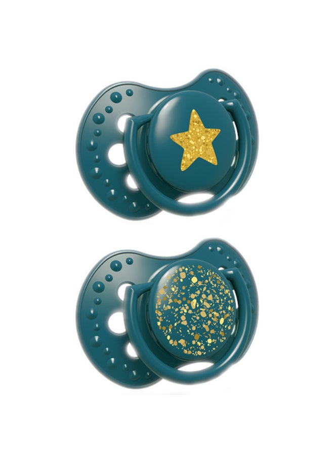 لوفي لهاية سيليكون ديناميكية 3-6 م 2 قطعة لون أزرق ستاردست - Image 1