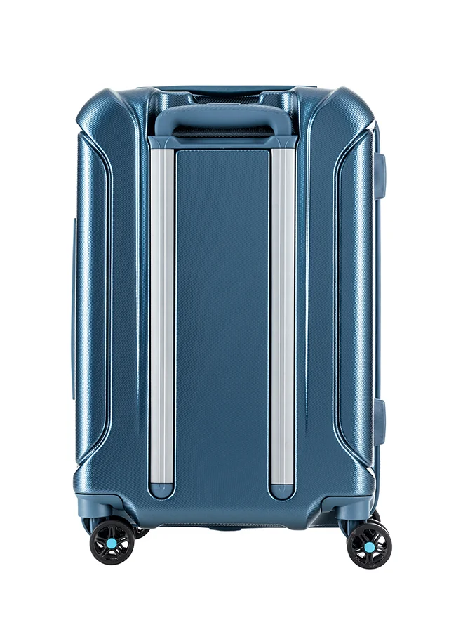 امريكان توريستر سامسونايت تيكنوم سبينر  سم - أزرق معدني - ضمان عالمي  سنوات