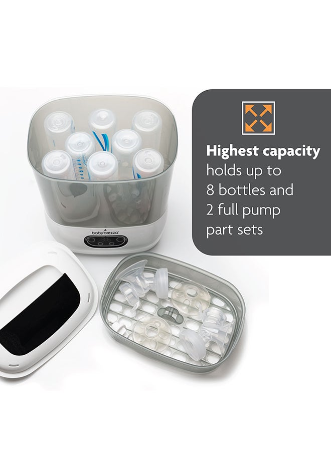 Baby Brezza - Bottle Sterilizer and Dryer Advanced – Electric Steam Sterilization Machine Universal Sterilizing for All Bottles: Plastic + Glass Pacifiers Breast Pump Parts - HEPA Filtration - Image 1