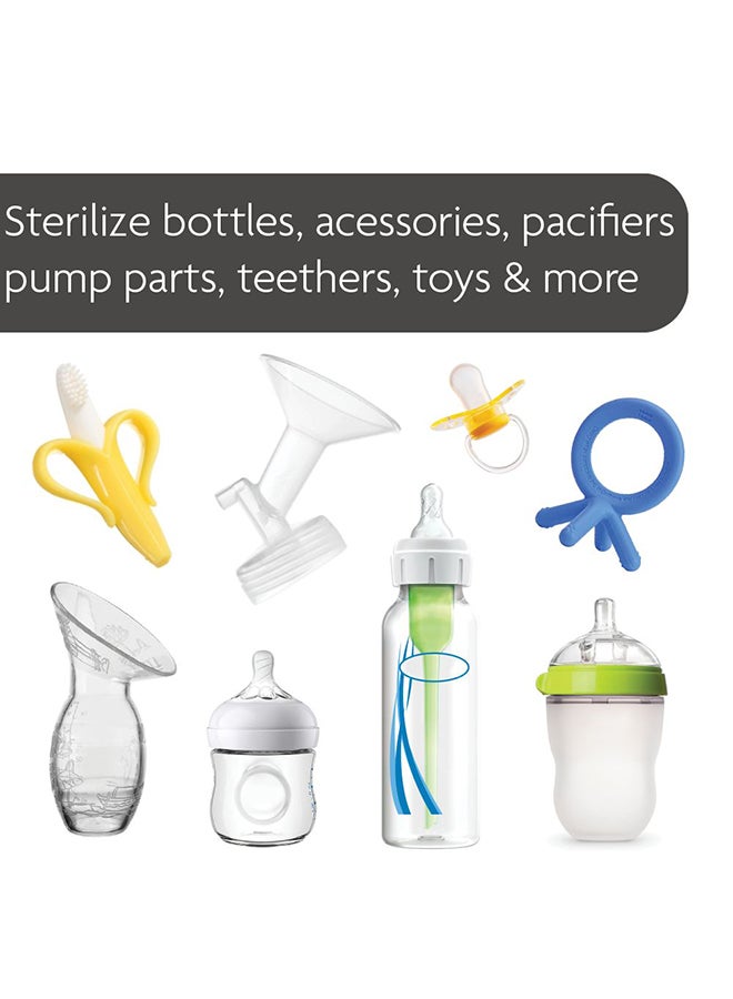 Baby Brezza - Bottle Sterilizer and Dryer Advanced – Electric Steam Sterilization Machine Universal Sterilizing for All Bottles: Plastic + Glass Pacifiers Breast Pump Parts - HEPA Filtration - Image 1