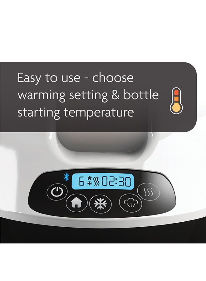 Baby Brezza - Smart Baby Bottle Warmer, Breastmilk Warmer + Defroster - Only Brand with Different Temperatures for Breastmilk + Formula - Universal Fit for All Bottles + Milk Bags - Bluetooth Control - Image 1