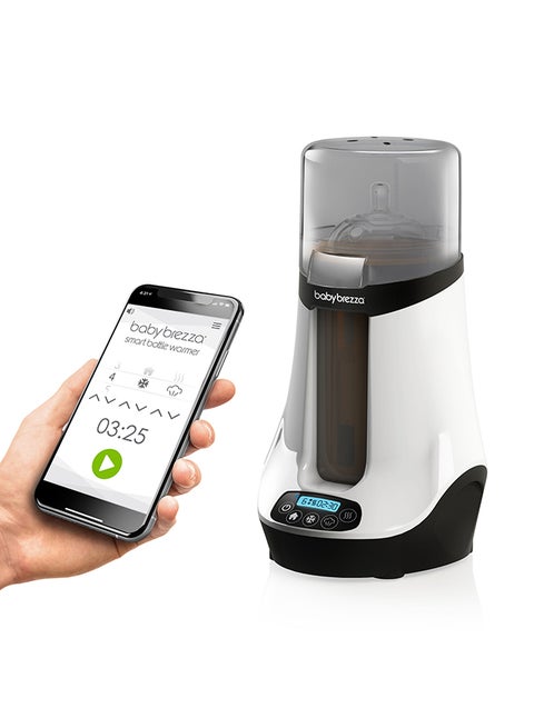 Smart Baby Bottle Warmer, Breastmilk Warmer + Defroster - Only Brand with Different Temperatures for Breastmilk + Formula - Universal Fit for All Bottles + Milk Bags - Bluetooth Control