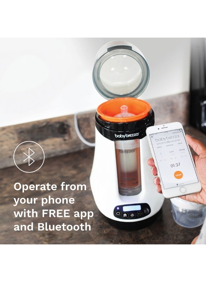 بيبي بريزا سخان كهربائي آمن وذكي لزجاجات الأطفال، سخان حليب الأم + سخان طعام الأطفال + مزيل الصقيع - سخان عالمي يناسب جميع زجاجات الرضاعة: زجاج + بلاستيك - تحكم لاسلكي بالبلوتوث - Image 3