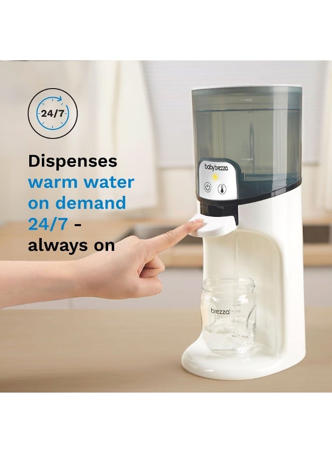 Baby Brezza Instant Baby Bottle Warmer - Fast Water Warmer Instantly Dispenses 24/7 in 3 Temperatures, White - Image 2