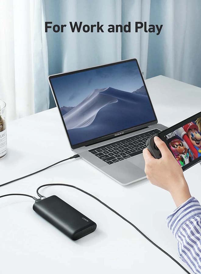 Aukey 20000 mAh Essential Power Bank With 65W PDPB-Y37 Black  - Image 5