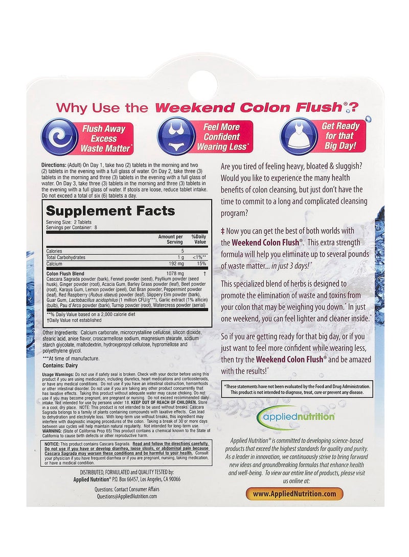 appliednutrition - Weekend Colon Flush, 16 Tablets - Image 1