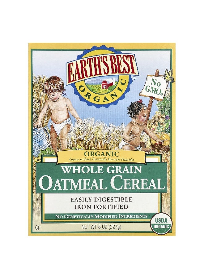 Organic Whole Grain Oatmeal Cereal, 8 oz 227grams - pnsku/N49691185A/45/_/1740565734/909d5a9d-0bdb-4720-80e5-2879b28b6d68