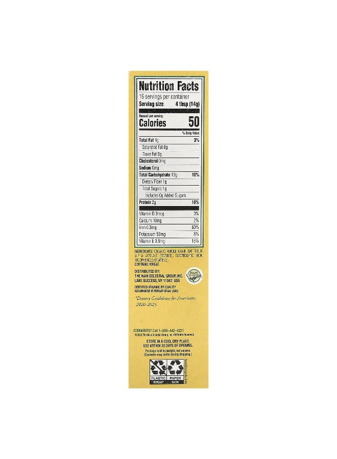 Earth's Best - Organic Whole Grain Oatmeal Cereal, 8 oz 227grams - Image 1