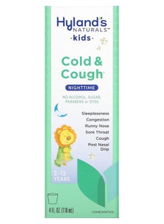 Hyland's Nighttime Cold n Cough Homeopathic Syrup 4 fl oz  - Image 1