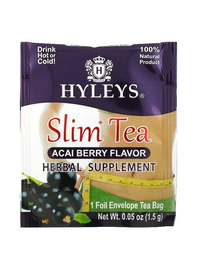 Slim Tea Acai Berry 25 Foil Envelope Tea Bags 1.32 Oz 37.5 G