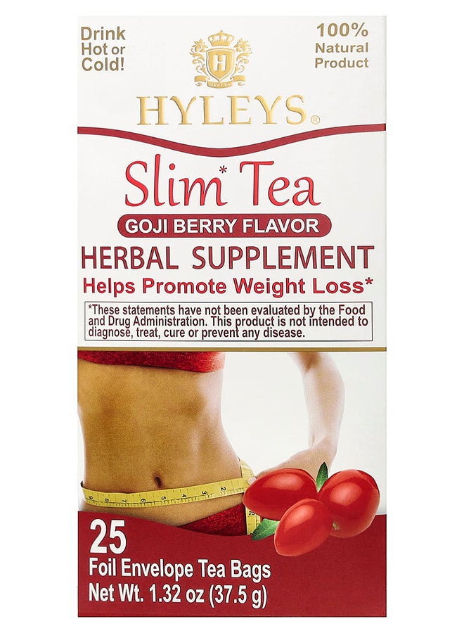 HYLEYS Tea 25 Bags Slim Tea - Goji Berry Flavor - Image 1