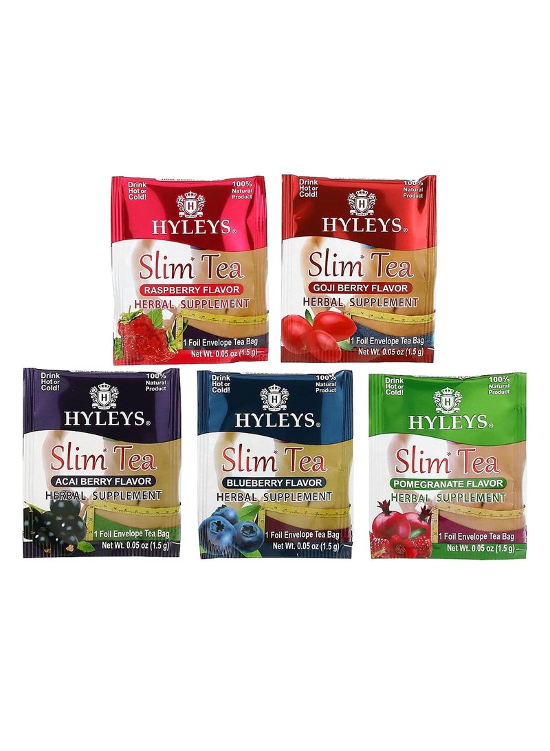 HYLEYS Tea Slim Tea, Assorted Tea Collections, 42 Foil Envelope Tea Bags  - Image 3