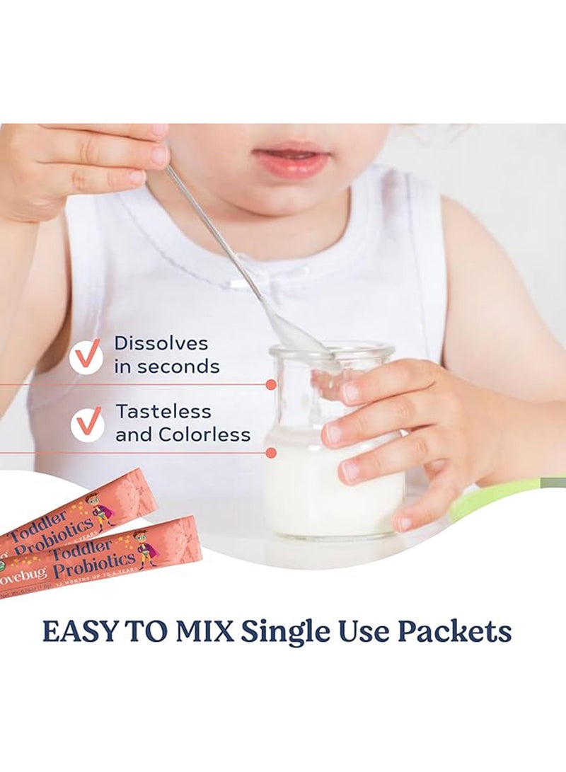 LoveBug Probiotics Toddler Probiotics, 30 Single Serve Stick Packs, 1.9 oz (54g) - Image 3