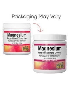 natural Factors Magnesium Pure Bisglycinate 200Mg 5.1 Oz Packaging May Vary  - Image 2