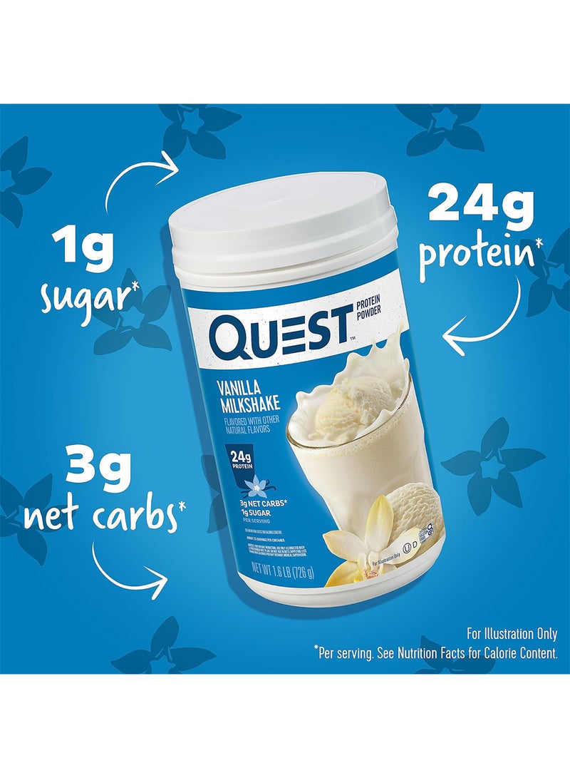 QUEST NUTRITION - Protein Powder, Vanilla Milkshake 1.6 lb - Image 1