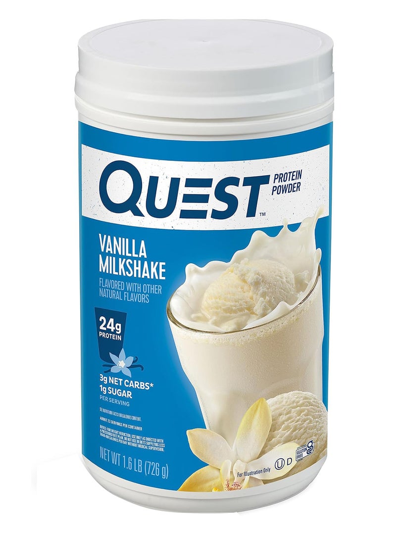 QUEST NUTRITION - Protein Powder, Vanilla Milkshake 1.6 lb - Image 1