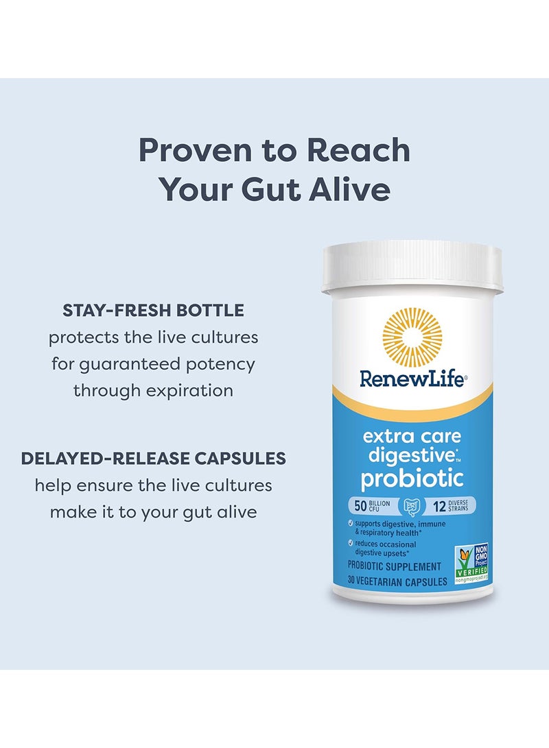 Renew Life, Ultimate Floraâ„¢ Probiotic, 50 Billion CFU, 30 Delayed Release Vegan Capsules - Image 4
