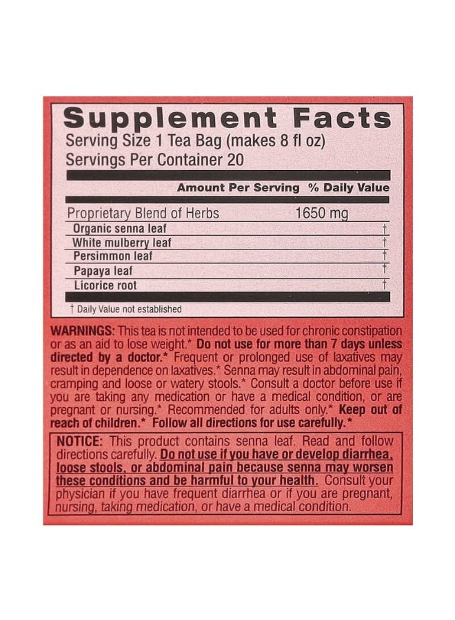 Triple Leaf Tea Pack of 20 - Super Slim Herbal Tea Bags - Image 2