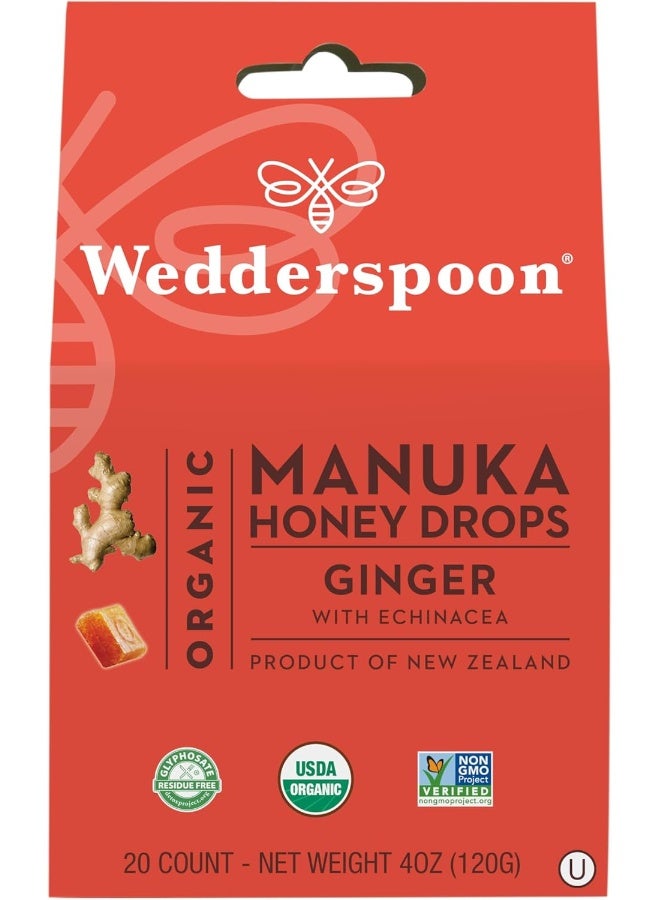 Organic Manuka Honey Drops, Ginger with Echinacea, 4 oz Packaging May Vary - pnsku/N49692012A/45/_/1740988942/650f9df5-baf8-4654-934b-115870e141cd