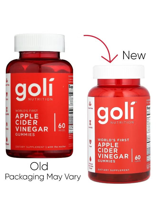 Apple Cider Vinegar 60 Gummies Packaging May Vary