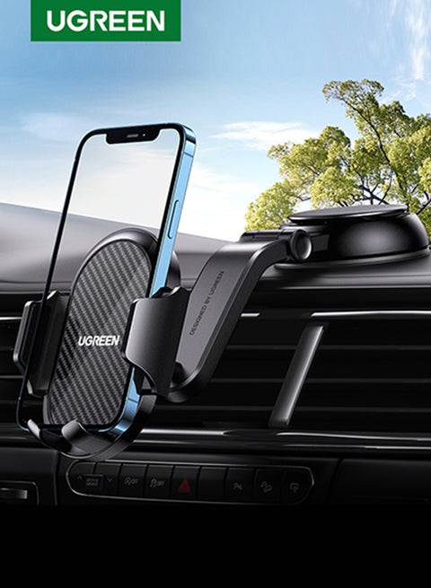 Car Phone Holder Dashboard Phone Mount Car Holder 360 Degrees Rotatable Mobile Holder For Car Dashboard iPhone Car Holder Compatible With iPhone 16/15/14 Series Galaxy Z Flip 5/4 S24/S23, Xiaomi Black