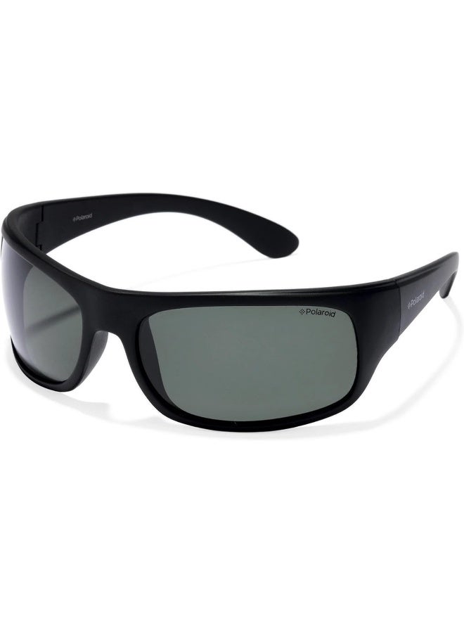Polaroid Polaroid Men's Polarized Grey Lens Plastic Full Rim Rectangular Sunglasses 217497  - Image 2