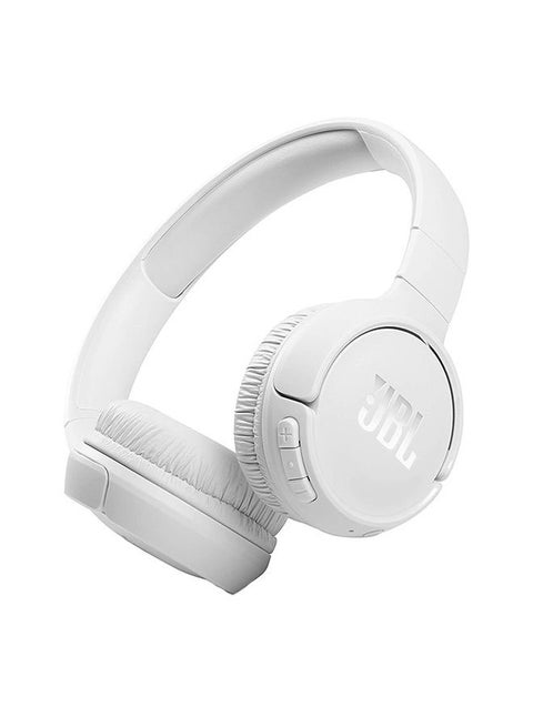 Tune 510Bt Wireless On-Ear Headphones - Pure Bass - 40H Battery - Speed Charge - Fast Usb Type-C - Foldable White
