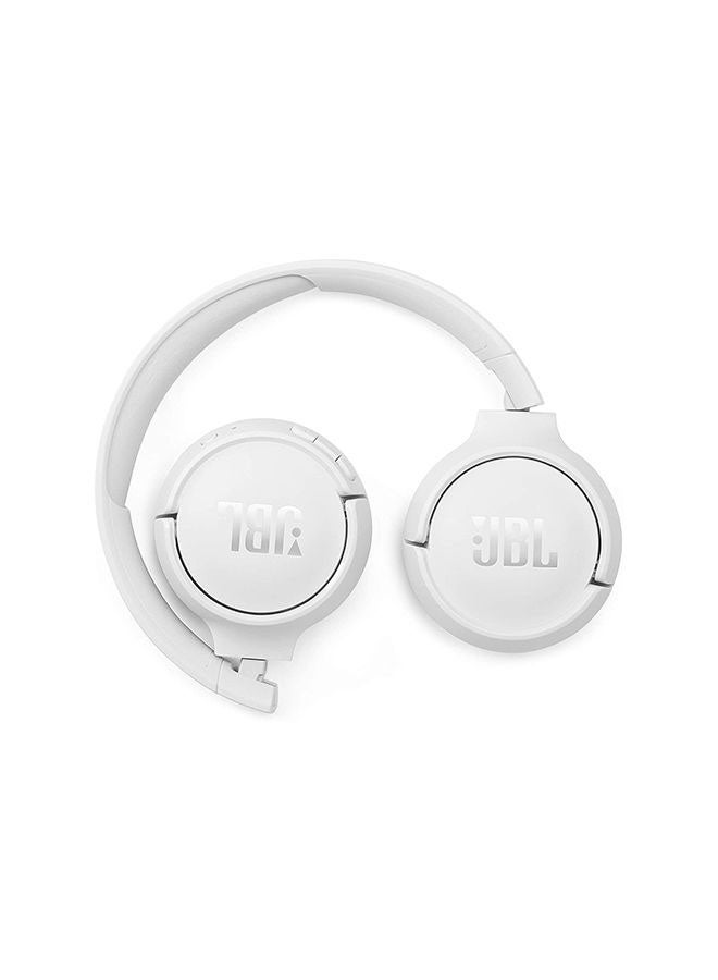 JBL Tune 510Bt Wireless On-Ear Headphones - Pure Bass - 40H Battery - Speed Charge - Fast Usb Type-C - Foldable White - Image 3