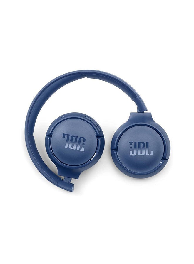 JBL Tune 510Bt Wireless On-Ear Headphones - Pure Bass - 40H Battery - Speed Charge - Fast Usb Type-C - Foldable Blue - Image 3