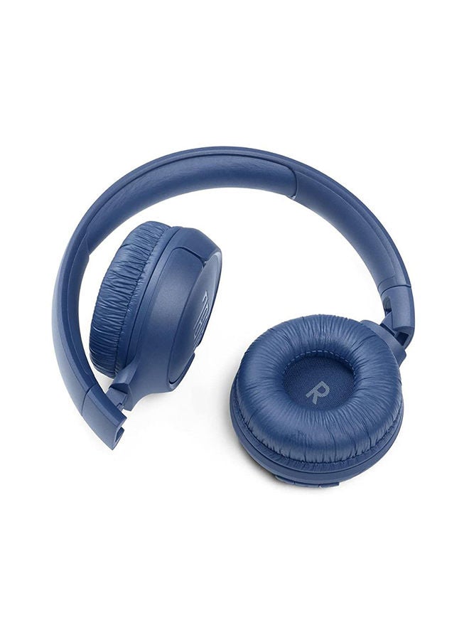 JBL Tune 510Bt Wireless On-Ear Headphones - Pure Bass - 40H Battery - Speed Charge - Fast Usb Type-C - Foldable Blue - Image 4