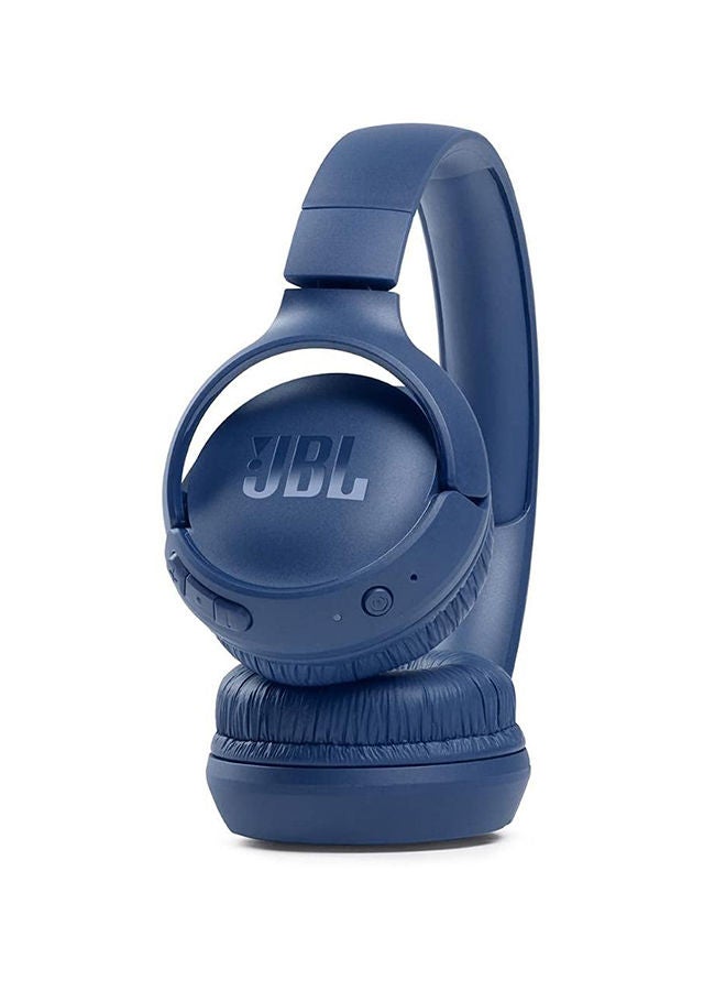 JBL Tune 510Bt Wireless On-Ear Headphones - Pure Bass - 40H Battery - Speed Charge - Fast Usb Type-C - Foldable Blue - Image 2