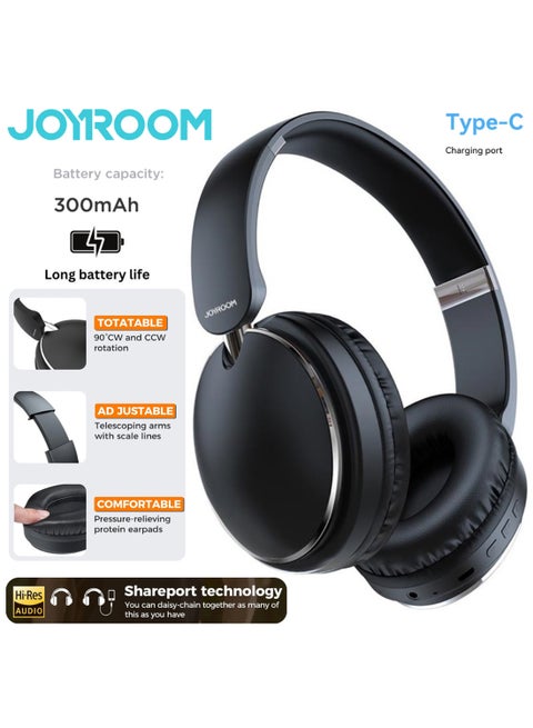 JR-HL2 Bluetooth 5.0 HIFI Quality 300mAh Foldable Wireless And Wired Headset