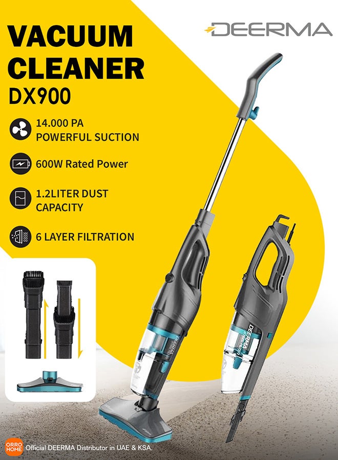 ديرما مكنسة كهربائية محمولة باليد 600 W DX900 منتج بلون أسود - Image 1