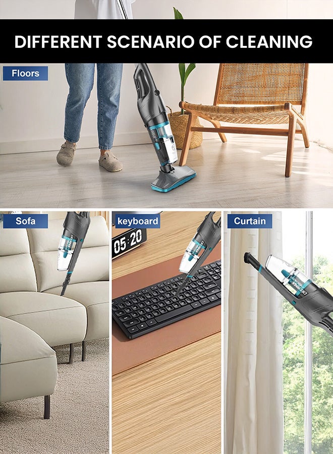 ديرما مكنسة كهربائية محمولة باليد 600 W DX900 منتج بلون أسود - Image 5