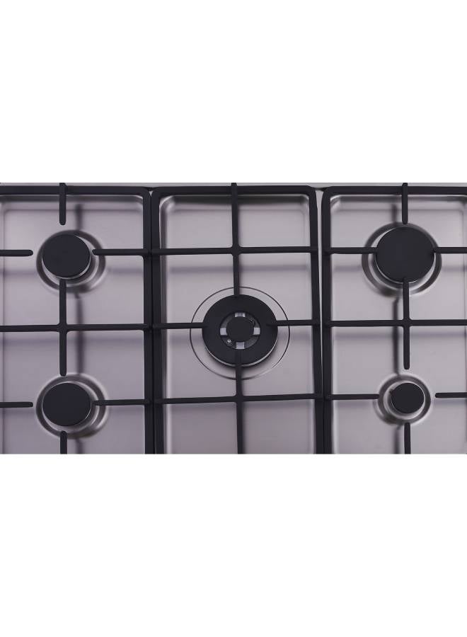 La Germania Freestanding Gas Cooker Premio+ 90x60 cm, 5 Italian Gas Burners with Central Double Ring, Large Multifunction Oven with Fan & Grill, 9N10GUB1X4AWW Stainless × Black - Image 4