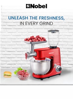 3 in 1 Food Processor Stand Mixer and Bowl 7L with 1.5L Juicer 1500 W NBM100 Red - pnsku/N49752779A/45/_/1732522369/0f7e081e-99bc-4b7f-8bb0-4fb6d834550d