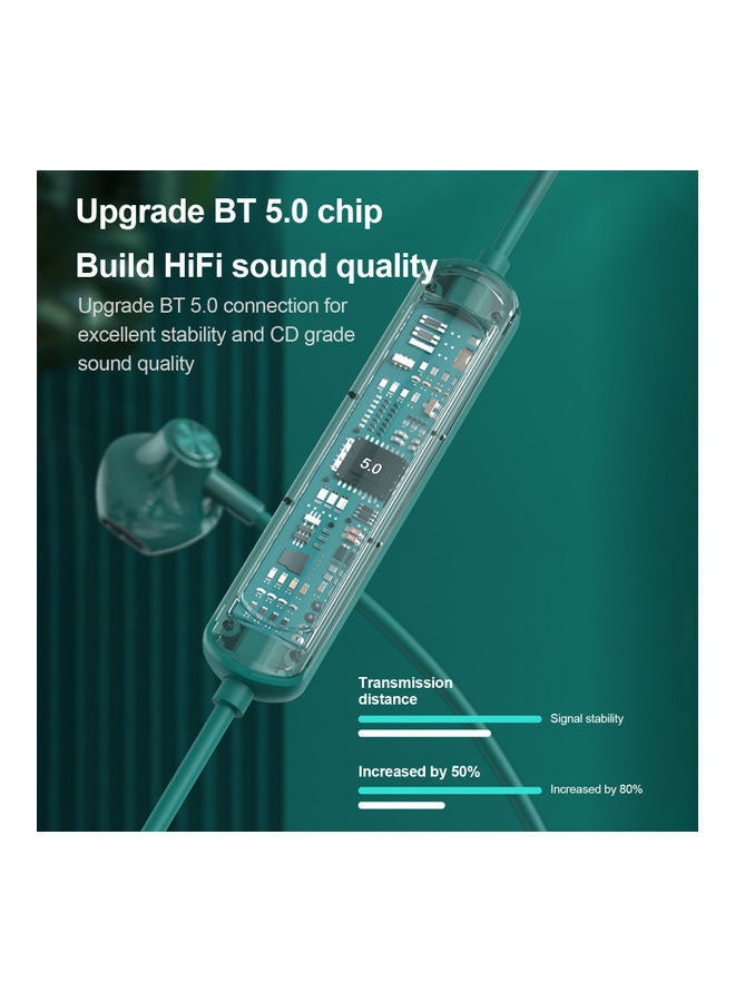 لينوفو سماعات رأس SH1 لاسلكية مزودة بتقنية بلوتوث بتصميم طوق للرقبة أزرق - Image 2