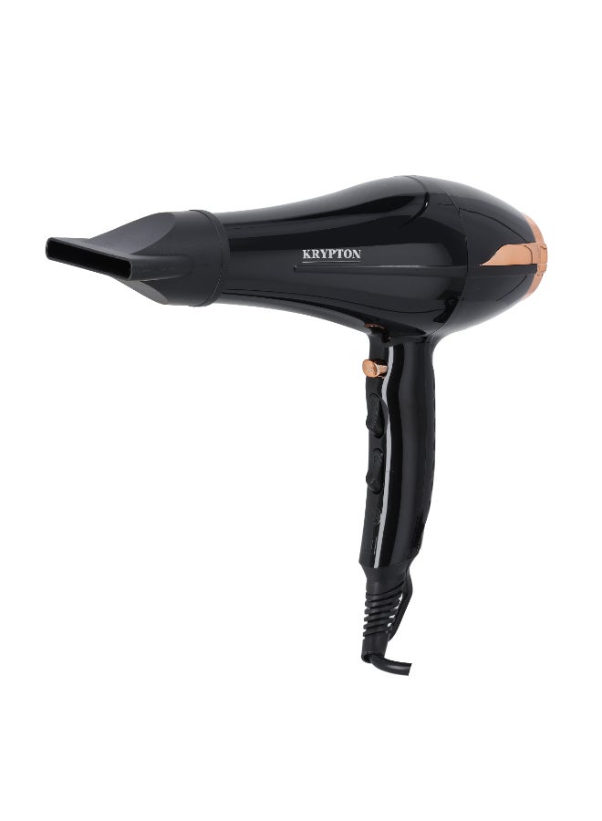 KRYPTON Portable Powerful Hair Dryer Black  - Image 1