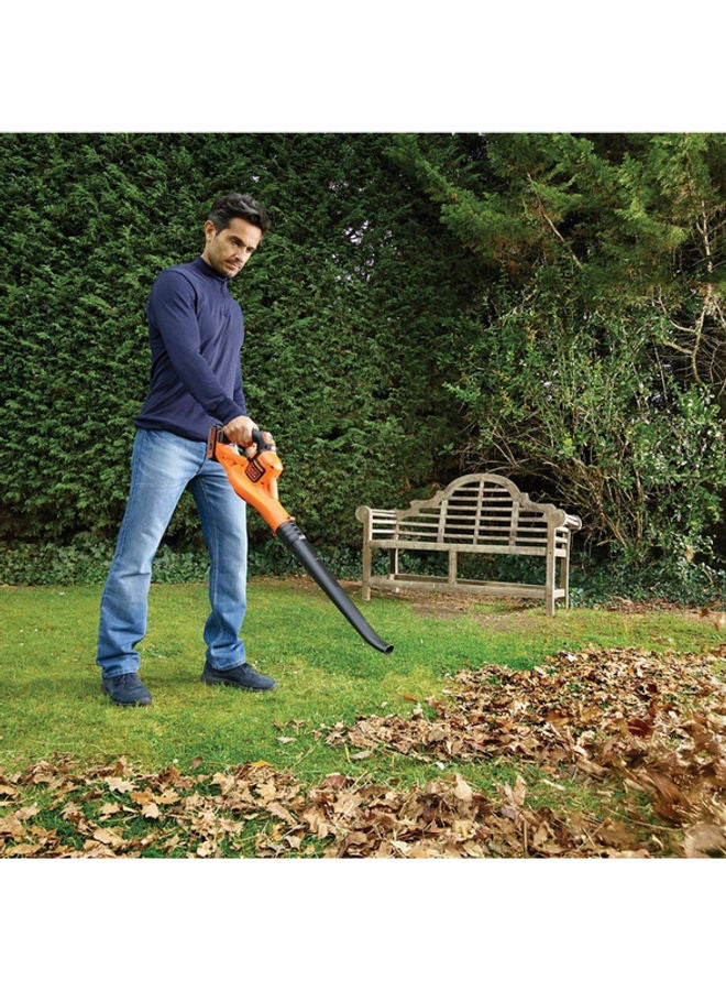 بلاك اند ديكر منفاخ أوراق لاسلكي بجهد 18 فولت وسرعة نفخ 280 كم/ ساعة ومقبض مريح (البطارية غير متضمنة) طراز GWC1820PCB-XJ برتقالي/أسود - Image 4