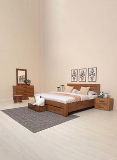 5-Piece Boomerang Bedroom Set Brown