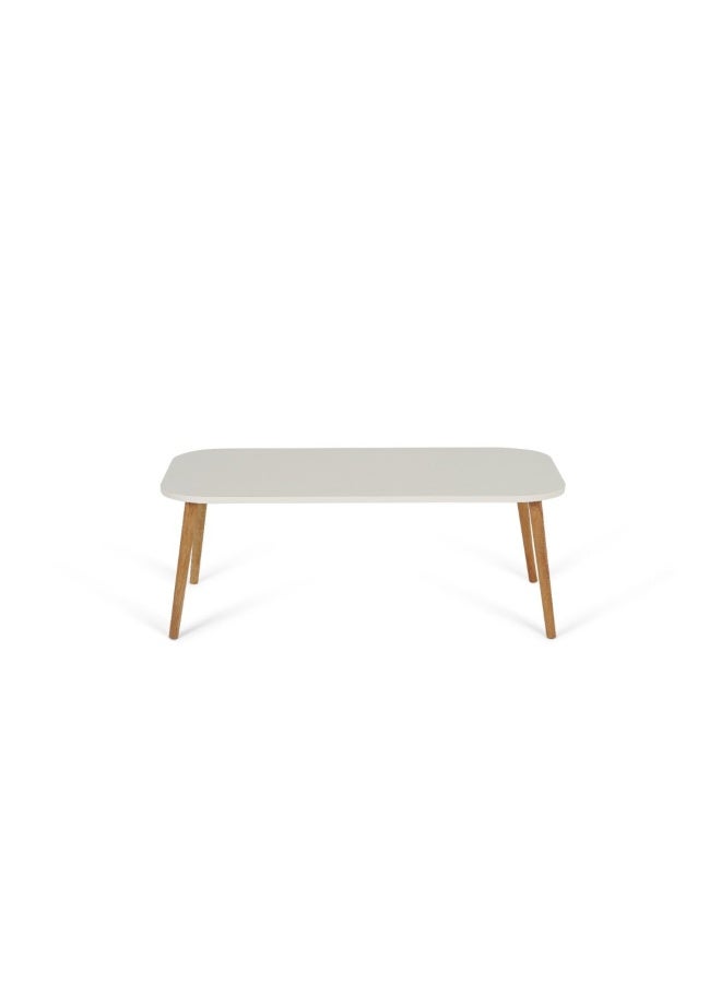 Pan Home Pattinson Stylish Coffee Table White/Beige Cream 108 x 59x 40cm - Image 2