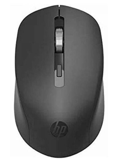 HP S1000 Plus Wireless USB Mouse, 2.4GHz Wireless Dongle, Up to 1600 DPI, Optical Sensor, Ambidextrous Design, Silent Clicks Black - Image 1