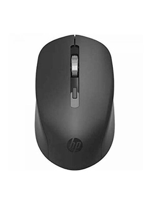 S1000 Plus Wireless USB Mouse, 2.4GHz Wireless Dongle, Up to 1600 DPI, Optical Sensor, Ambidextrous Design, Silent Clicks Black