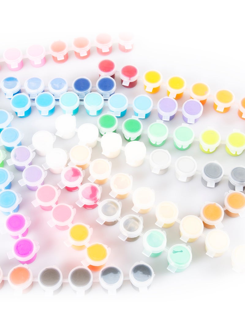 mumbo Jumbo 96 Pieces Water Based Acrylic Pot Paint Set assorted - Image 5