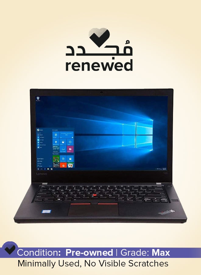 Lenovo Renewed - ThinkPad T470 Laptop With 14-Inch Display,Intel Corei5 Processor/6th Gen/8GB RAM/256GB SSD/Intel HD Graphics Black - Image 1